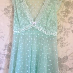 NWOT. Betsey Johnson Lingerie, Baby Blue, Medium